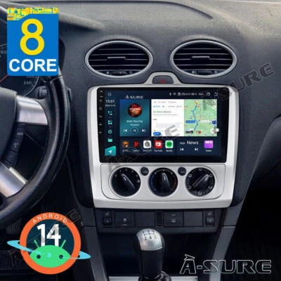 Android 14 Für Ford Focus MK2 MK II 2004-2011 Autoradio GPS CarPlay 8 Core 4+64G - Bild 1 von 4