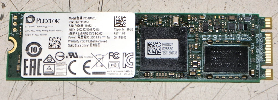 Plextor Lite-On MSATA SSD 128GB  PX-128S2G 3C07110158 - Image 1 of 1