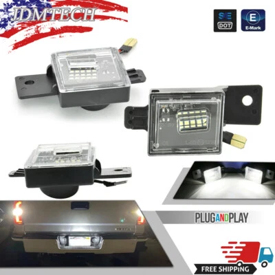 Luces LED de etiqueta de matrícula para Chevy Silverado GMC Sierra 2014-18 6000 k blancas Foto 1 de 4