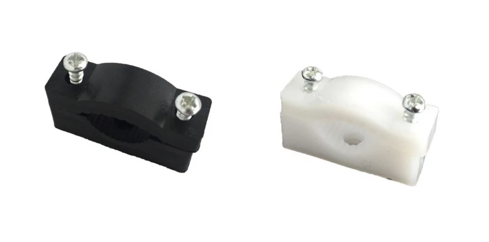 2x MORSETTO FISSACAVO 31X10X20MM fermacavo fascette cavo fissaggio viti clip