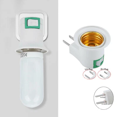 E27 Edison Bulb Socket Screw Base Light Bulbs Lamp Holder Adaptor US / EU Plug - Image 1 of 4