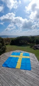 große Schweden🇸🇪 Picknickdecke Stranddecke mit Klettverschluss 175 cm x 145 cm - Bild 1 von 9