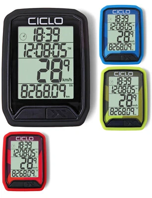 Ciclosport Protos 113 Kabel Fahrradcomputer Fahrradtacho 4 Zeilen Display Tacho - Bild 1 von 4