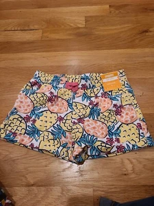 Neu mit Etikett Mädchen Gr. 7 Gymboree Ananas-Druck L Pull-On Strickshorts Vintage - Bild 1 von 3