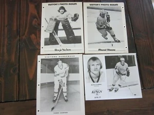 Lotto vintage LOS ANGELES KINGS hockey NHL anni 60 70 Goring DIONNE Vachon FOTO - Foto 1 di 1