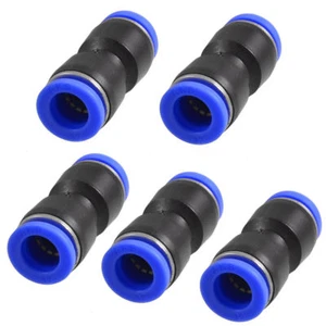 5Pcs Straight 2 Ways Coupler Quick Joint Push in Fittings for 12mm Tube✦Kd - Picture 1 of 2