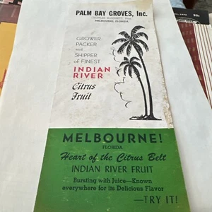 Palm Bay Groves Indian River Citrus Fruit Brochure 1930s Florida - Picture 1 of 13
