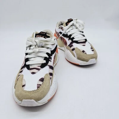 EUC Women's  PUMA RS-X3 W.CATS 373953-01 Pale Khaki-Puma White Sneakers Size 6.5 - Image 1 of 4