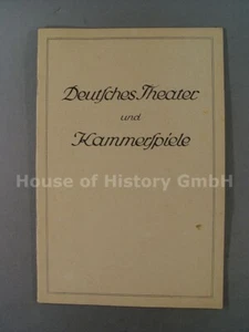 135946, Programm Programmheft 19, DEUTSCHES THEATER UND KAMMERSPIELE, 1938/39 - Bild 1 von 7