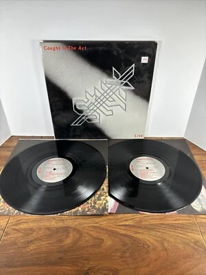 Styx – Caught In The Act Live Double LP Vinyl A&M Records 1984 EX/VG - Image 1 of 4