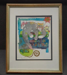 Ann Irvine numerata firmata Hemingway gatti hanno grandi zampe Key West incorniciata limitata - Foto 1 di 15