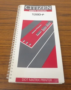 Citizen 120D+ Dot Matrix Printer Instruction Book / User Manual ONLY *VG Condt - Afbeelding 1 van 5