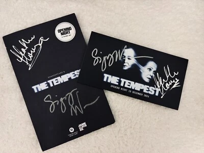 Sigourney Weaver The Tempest Opening Night Book & Ticket Holder Signed Theatre - Image 1 of 2