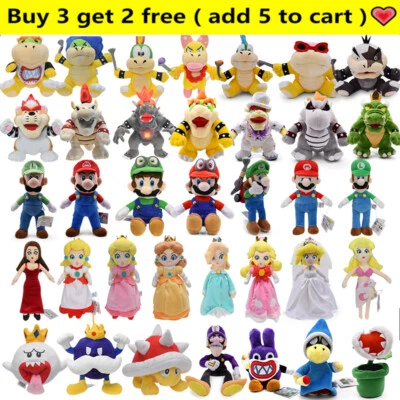 MARKENLOS Super Mario Bros Plüsch Plüschtier Stofftier Spielzeug Kinder Geschenke Toys DE