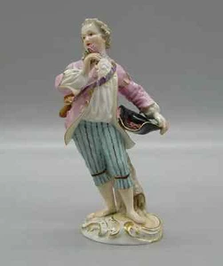 Figura Meissen jardinero como caballero, modelo 19, 1ª elección cir 1870 - Imagen 1 de 9