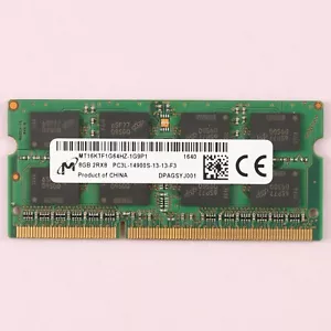 8GB DDR3 RAM PC3L-14900S 1866Mhz Micron 1.35V 204 Pin SoDimm Memory - Picture 1 of 2