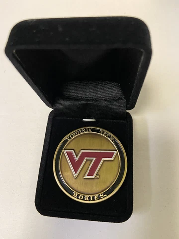 Virginia Tech Hokies NCAA "THE LUCKY POCKET COIN" comes in set of 2 Cover