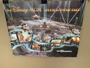 Seltenes Vintage Disney World MGM Studios Freizeitpark Luftbild Reiseposter - Bild 1 von 11