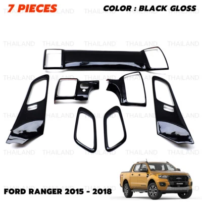For Ford Ranger XLT Wildtrak 2015 21 Black Interior Dash Panel Cover - Image 1 of 4