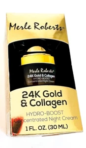 NUEVA Crema de Noche Merle Roberts Oro 24K y Colágeno Hydro-Boost Tamaño Completo - Imagen 1 de 4