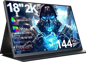 UPERFECT 2K 18" 144Hz Portable Gaming Monitor new!!! - Picture 1 of 3