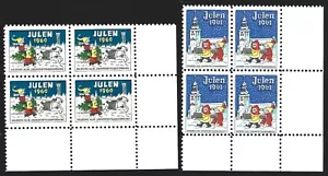 Denmark Aalborg Julen 1960, 1961 Local Xmas Seal BLOCK Cinderellas VF-NH - Imagen 1 de 1