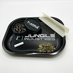 Rolling Tray Bau-Unterlage Weed Dreh-Tablett Misch Schale Jungle Industries - Bild 1 von 5