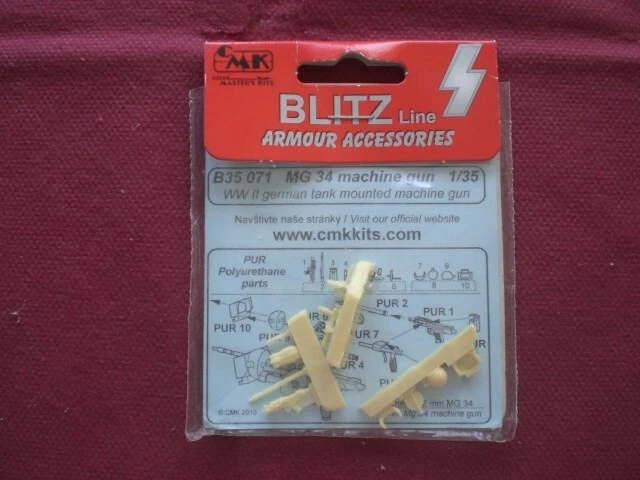 MG 34 WWII German Tank mounted Machine Gun - scala 1/35 CMK - Immagine 1 di 1