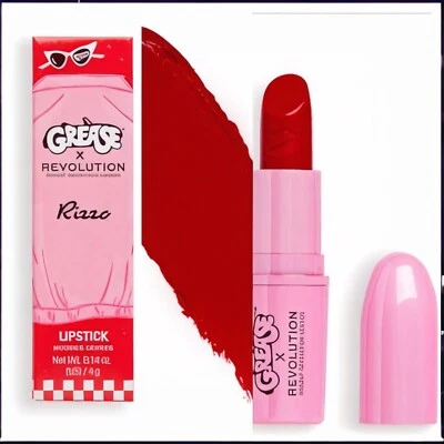Grease x Revolution Rizzo Lipstick Red 0.14oz/4g New w Box Free shipping - Image 1 of 2