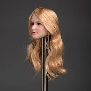 1/6 Girl Head Sculpt Female Beauty Carved Model Fit 12'' Soldier Figure Body Toy - Picture 1 of 19