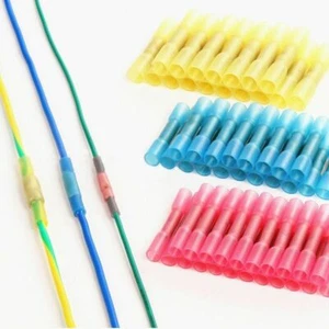 10-12 14-16 18-22 AWG Wire Splice Connectors Heat Shrink Butt Crimp Terminal Kit - Picture 1 of 7