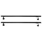 Roof rack luggage rack rail carrier for VW Caddy 2003-2015 aluminum black 2x