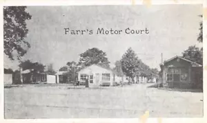Postal vintage Savannah, Georgia FARR'S MOTOR COURT Roadside c1930 - Imagen 1 de 2