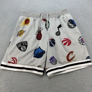 Ultra Game Shorts Men's Small S NBA Basketball All Over Print Teams Logo Lakers - Picture 1 of 16