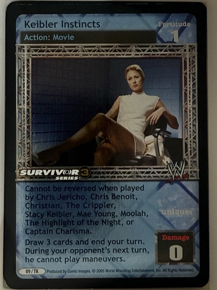 WWE WWF Raw Deal CCG Keibler Instincts Prize Card Rare Foil - Image 1 of 1