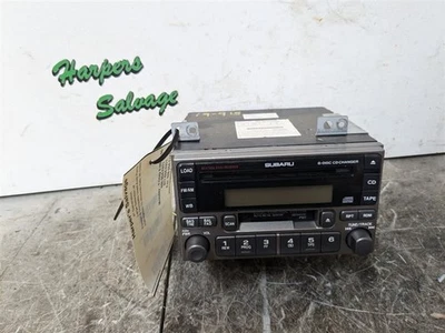 Radio Receiver AM FM 6 CD Cassette Fits 03-04 FORESTER 86201SA030 - Image 1 of 4