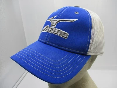 Mizuno шляпа крышка ремень назад мужской один размер синий белый сетки водитель грузовика вышитый - Изображение 1 из 4