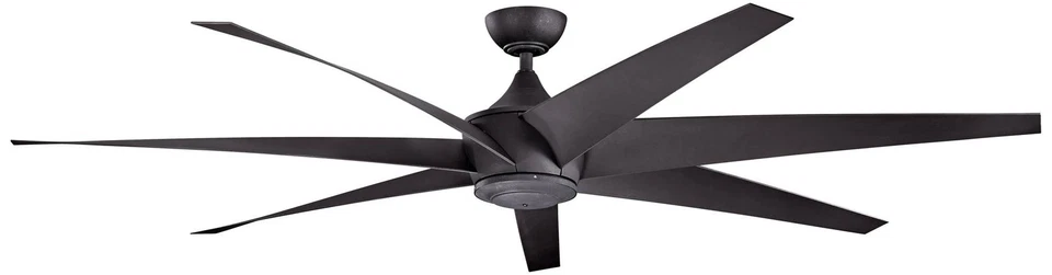 80" Kichler Lehr Distressed Black Ceiling Fan - Image 1 of 1