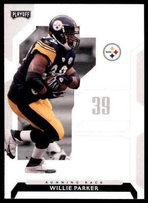 2006 Playoff NFL Playoffs Willie Parker #77 Pittsburgh Steelers Football Card - Image 1 of 2