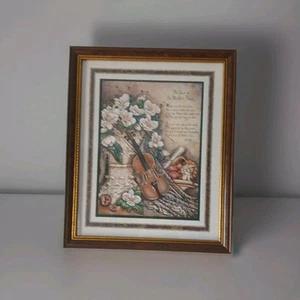 Home Interiors Framed Picture " The Touch Of The Masters Hand" Wall Decor Art - Picture 1 of 6