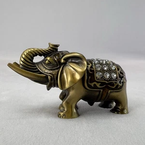 Lucky Elephant Figure with Rhinestones and Secret compartment - Picture 1 of 9