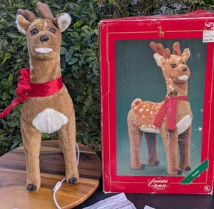 Animiertes Rentier Vintage Plüsch Santa’s Best Dasher 23 1/2 Zoll mit Box - Bild 1 von 10