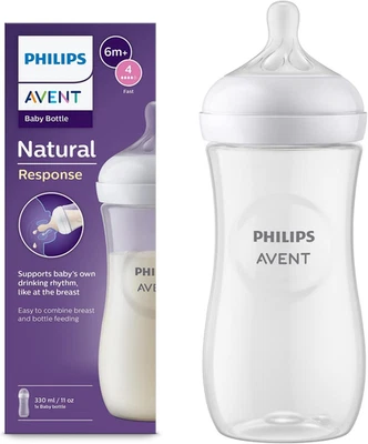 Philips  Biberon Natural Response - Biberon Da 330 Ml, Senza BPA, per Neonati Da - Immagine 1 di 4