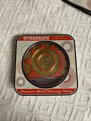 Spirograph Die Cast Collector’s Set Precision Drawing Pieces In Tin NIB - Image 1 of 3