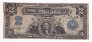 1899 $2 U.S. Silver Certificate - U.S. Large Mini Porthole - Picture 1 of 2