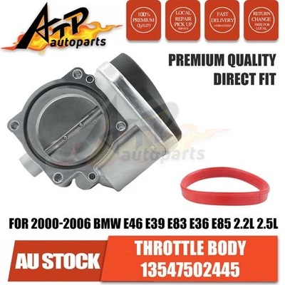 New Throttle Body 13547502445 Premium For BMW X3 E83 2.5L M54 B25 SAV 2004-2006 - image 1 of 4