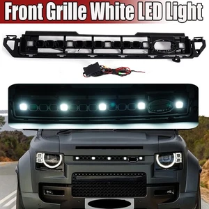 Lámpara de luz LED blanca con rejilla delantera estilo octa para Defender 90 110 130 2023-2025 - Imagen 1 de 13