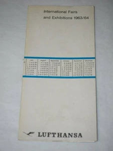 INTERNATIONAL FAIRS and Exhibitions 1963/64 LUFTHANSA - Picture 1 of 5