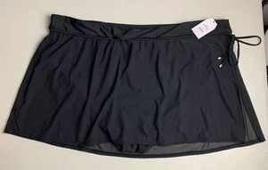 Time And Tru Womens Plus Mesh Overlay Swim Skirt Size 3X (24W-26W) Black - Bild 1 von 9
