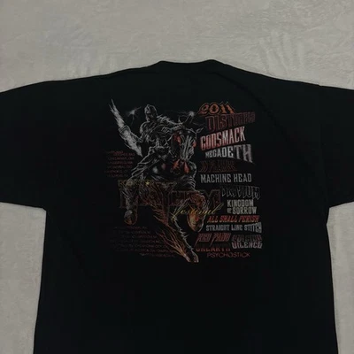 RockStar MAYHEM FESTIVAL T Shirt 2011 XXL 2XL Disturbed Godsmack Megadeth Metal - Image 1 of 4